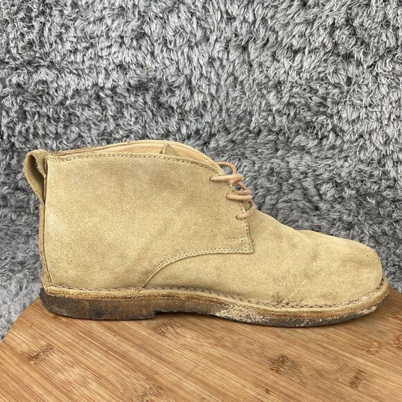 Clarks Chukka Ankle Leather Boots Suede Shoes Size 9.5 M Tan - Picture 5 of 10